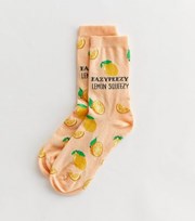 New Look Coral Eazypeezy Lemon Squeezy Socks